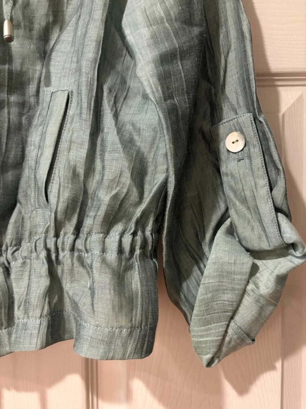 Ruby Rd. Sage Drawstring Utility Jacket - Picture 3 of 4